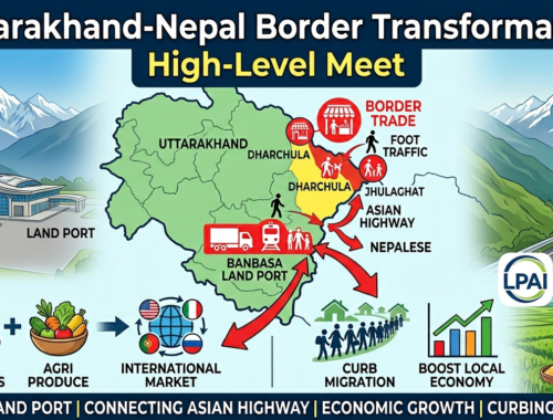 Modern land port at Banbasa, Champawat