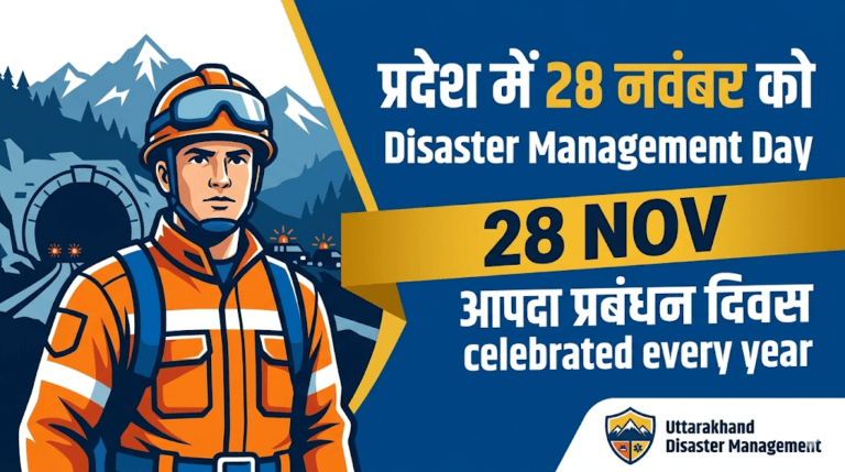 Uttarakhand Disaster Management Day on November 28