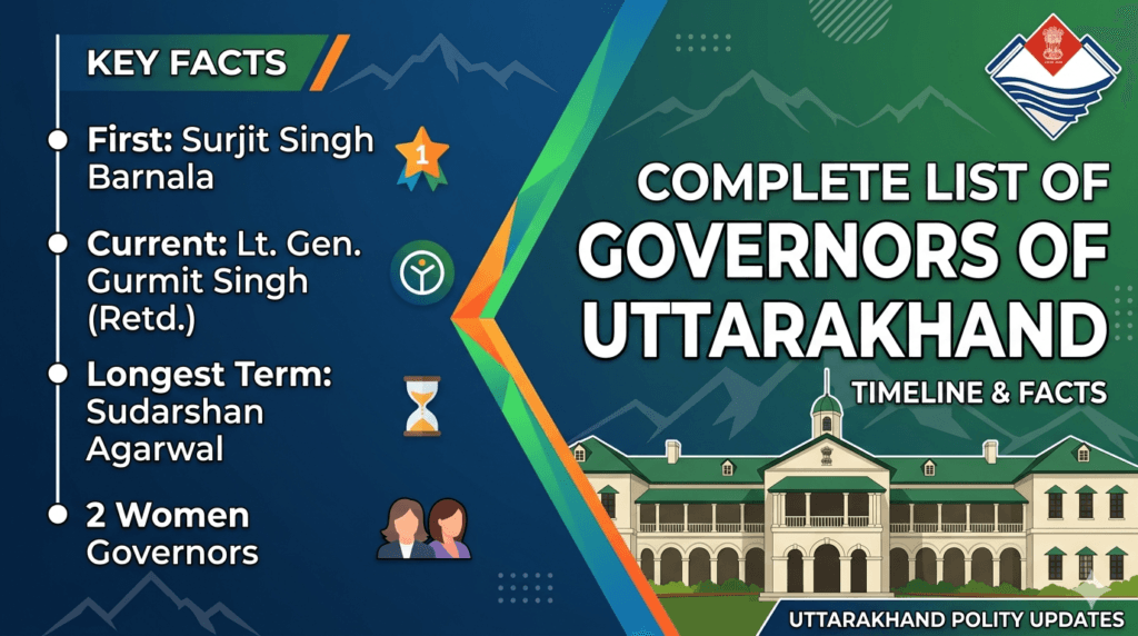 Uttarakhand Governors List