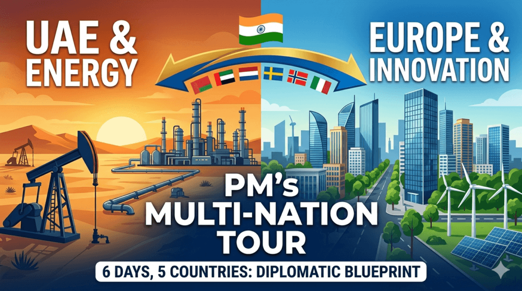 PM Modi’s six days tour to 5 countries