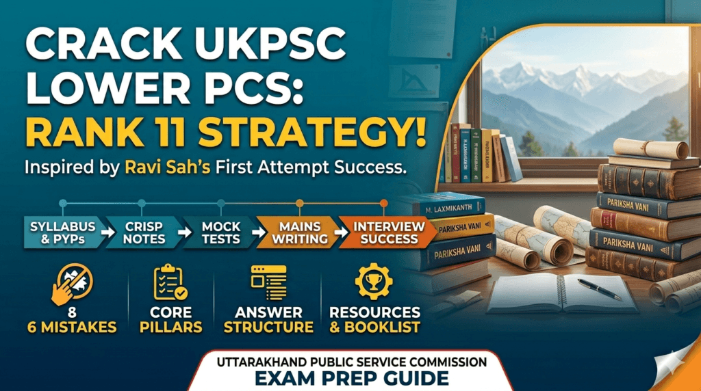 UKPSC Lower PCS Preparation Strategy: Topper’s Blueprint to Success