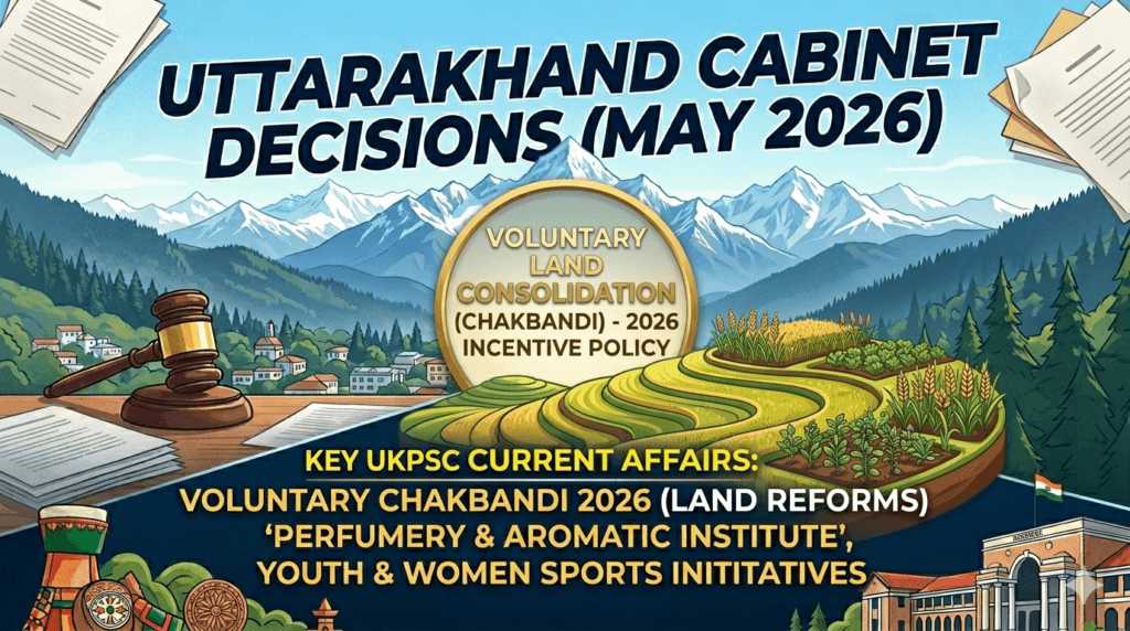 Uttarakhand Voluntary Land Consolidation Policy 2026 and other Cabinet Decisions 2026