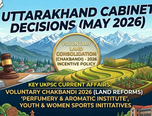 Uttarakhand Voluntary Land Consolidation Policy 2026 and other Cabinet Decisions 2026