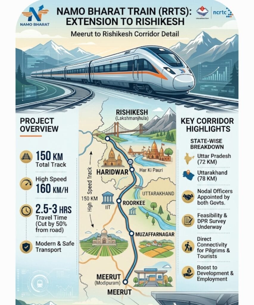 The Namo Bharat (RRTS) Extension to Rishikesh