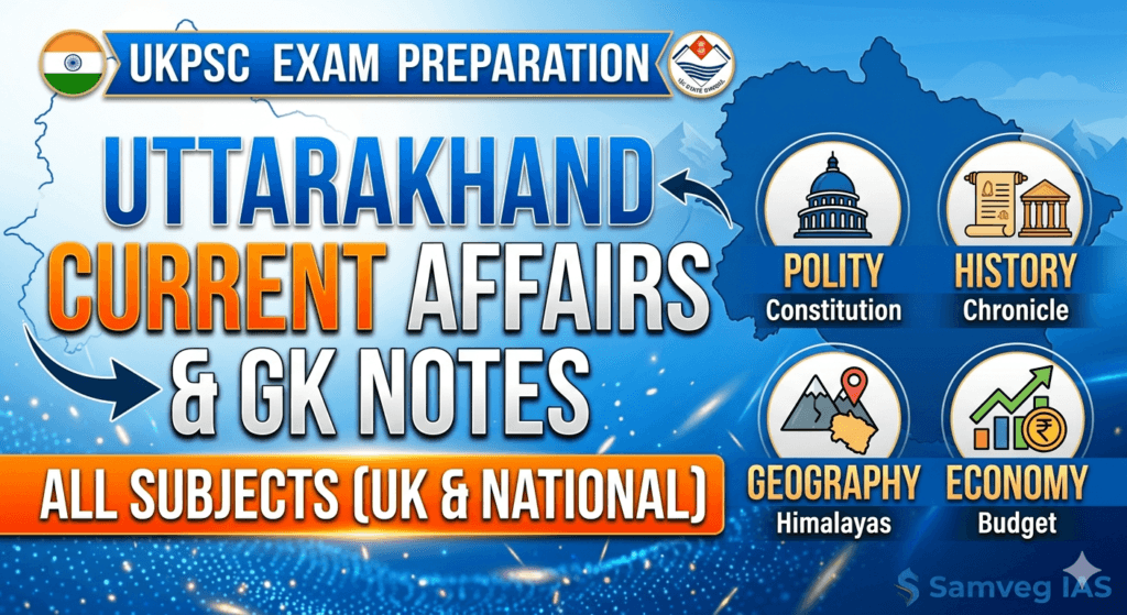 Uttarakhand (UKPCS) Current Affairs/ उत्तराखंड सामयिकी