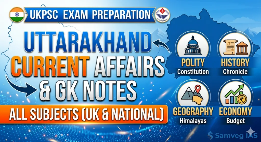 Uttarakhand (UKPCS) Current Affairs/ उत्तराखंड सामयिकी