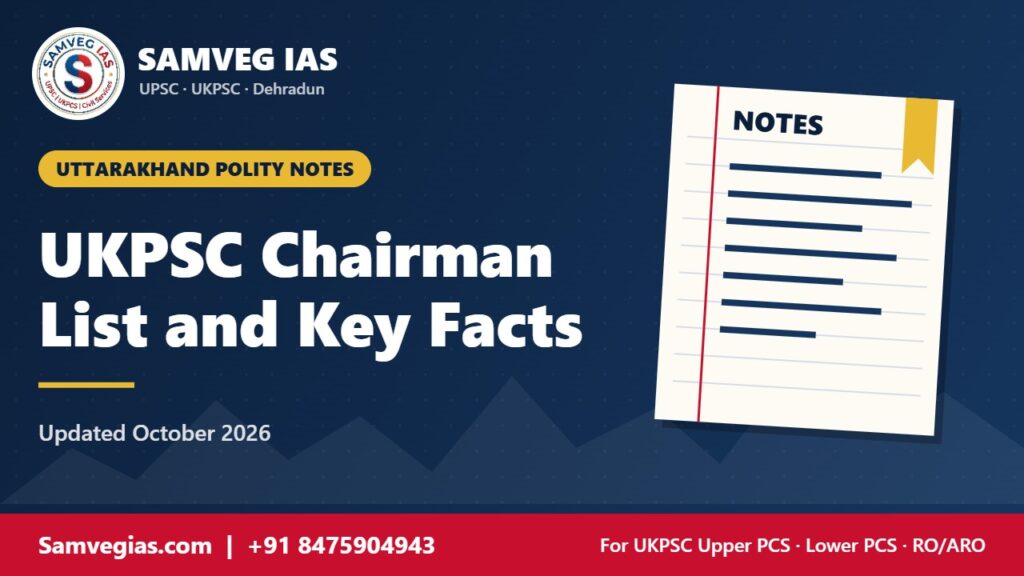 UKPSC Chairman List and Commission Facts