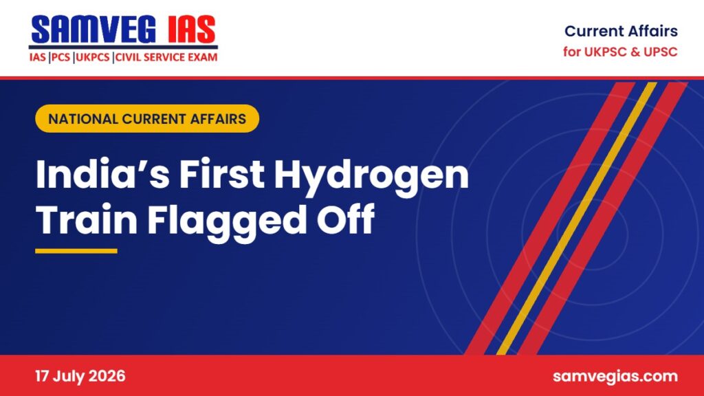 India’s First Hydrogen Train Flagged Off on the Jind–Sonipat Route