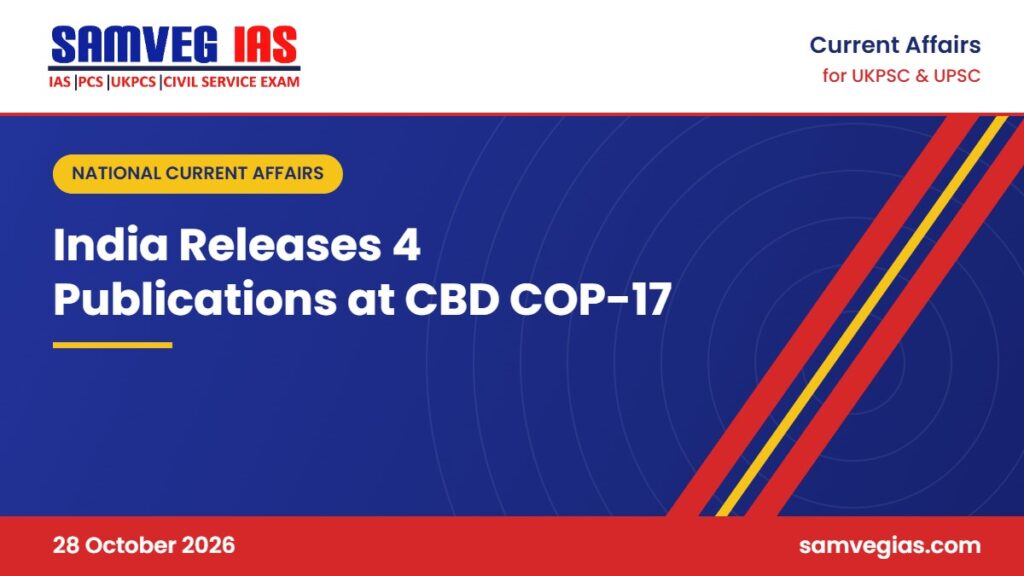 India Releases Four Biodiversity Publications at CBD COP-17 in Yerevan