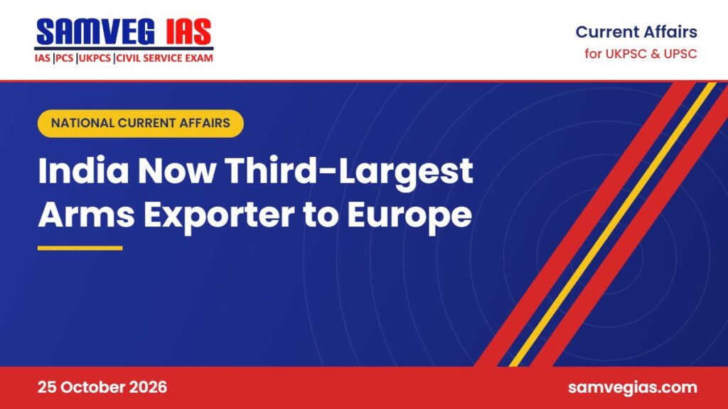 India Becomes Third-Largest Arms Exporter to Europe on ReArm Europe Demand