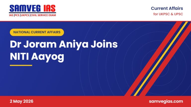 Dr Joram Aniya appointed full-time member of NITI Aayog