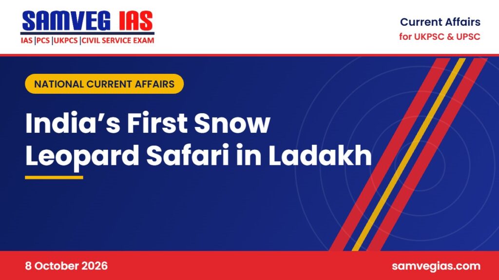 Ladakh Launches India’s First High-Altitude Snow Leopard Safari