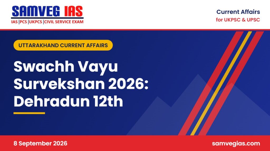 Swachh Vayu Survekshan 2026: Dehradun Ranks 12th in India for Cleaner Air