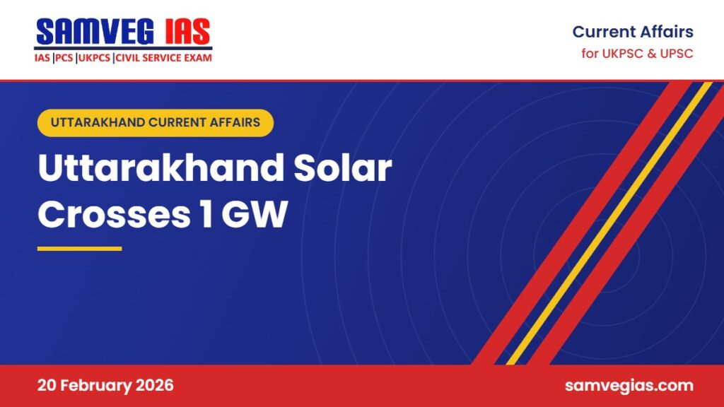 Uttarakhand Solar Capacity Crosses 1 GW: 1,027.87 MW Installed Across the State